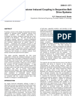 Analysis of Tensioner Induced Coupling in Serpentine Belt Drive Systems