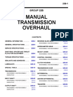 Manual Transmission Overhaul: Group 22B