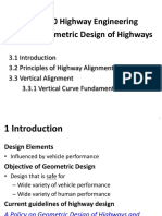 TTE 3810 Highway Engineering Chap 3. Geometric Design of Highways