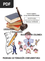 Módulo Legislación y Evaluación Educativa en Colombia PDF