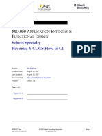 MD050 Revenue - COGS GL Accounts