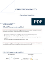 Basics of Electrical Circuits: - Operational Amplifiers