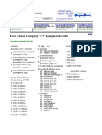 Ford VIN Decoding 2005 Edition