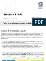 Síntesis FINAL - Taller IX 2019 PDF