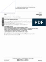 O Level June 2010 Add Maths P2