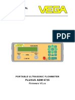 Debitmetru Ultrasonic FLUXUS - ADM6725 PDF