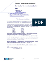 Section 1: Introducing The Binomial Distribution