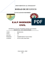 Informe de La Planta de Producción de Agua de Seda Huanuco S.A. - Suc. Leoncio Prado