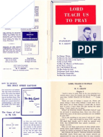 Lord Teach Us To Pray by W. V. Grant Sr.