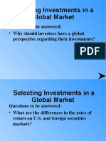 Selecting Investments in A Global Market: Questions To Be Answered: Perspective Regarding Their Investments?