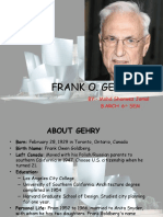 Frank O. Gehry: BY:-Mohd Shanwez Jamal B.Arch 6 SEM