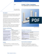 Profile II Filter Cartridges: For Clarification and Particle Removal