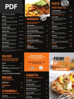 Primi Caffe Menu