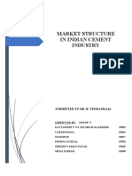 Market Structure in Indian Cement Industry