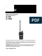 Manual Do HT Icom IC-V80 em Espanhol