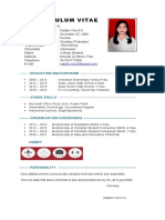 Curriculum Vitae: Personal Info