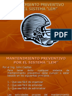 Mantenimiento Preventivo LEM