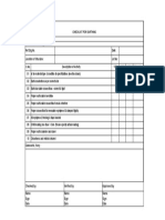 Project Contractor: Checklist For Earthing