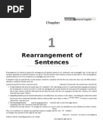 Rearrangement of Sentences: General English