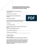 Proforma For Claiming Refund of Medical Expenses - 1 - Split - 1