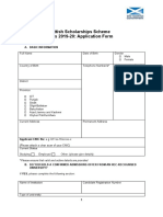 Pakistan Scottish Scholarships Scheme Master's 2019-20: Application Form