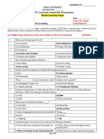 CMA Model Question Paper