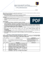 Trabajo N°1 Fuerzas Centrales - Tercero Diferenciado