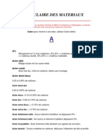 Vocabulaire Des Materiaux