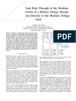 Low-Voltage Fault Ride Through of The Modular Multilevel Converter in A Battery Energy Storage System Connected Directly To The Medium Voltage Grid