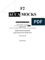 ACCA F2 Final Mocks