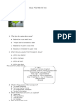 Soal Prediksi UN Bahasa Inggris SMP 2010/2011