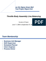 Throttle Body Assembly Line Balancing - Case Study VI