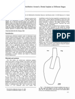 Three-Dimensional Stress Distribution Around A Dental Implant at Different Stages