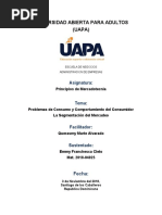 Problemas de Consumo y Comportamiento Del Consumidor - TAREA IV - VI