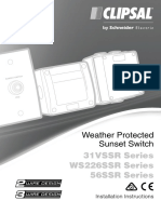 31VSSR Series WS226SSR Series 56SSR Series: Weather Protected Sunset Switch