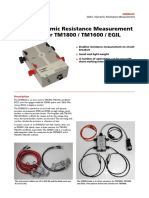 Static / Dynamic Resistance Measurement Accessory For TM1800 / TM1600 / EGIL