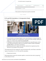 P, PI and PID Controllers - A Comparative Study