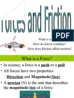 What Is A Force? How Do Forces Combine? How Does Friction Affect Motion?