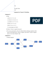 Assignment For Chapter 8: Scheduling Assignment 1:: B15 E15 H35 End