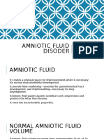 Amniotic Fluid Disoder: Muhammad Izzat