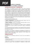 6.1 Termoplásticos, Termofijos y Elastómeros