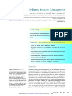 Pediatric Sedation Management