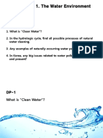 Chapter 1. The Water Environment: Discussion Points