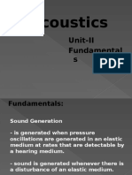 Acoustics: Unit-II Fundamental S