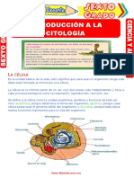 Introducción A La Citología para Sexto Grado de Primaria