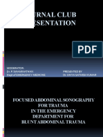 Journal Club Presentation: Presented by Dr. Divya Sathish Kumar Moderator: Dr. P. Swaminathan Dept of Emergency Medicine