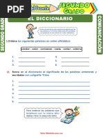 El Diccionario para Segundo Grado de Primaria