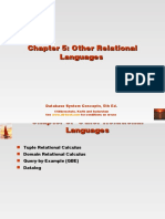 Chapter 5: Other Relational Languages