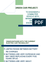 The Green Car Project:: To Engineer A Commuter Vehicle With Minimal Impact On The Environment