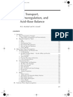 Ion Transport, Osmoregulation, and Acid Base Balance